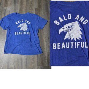 Bald Eagle T-Shirt USA Shirt Bald Shirt  Size XL 60% Cotton 40% Poly NWOT